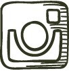 bota pub icône instagram vert