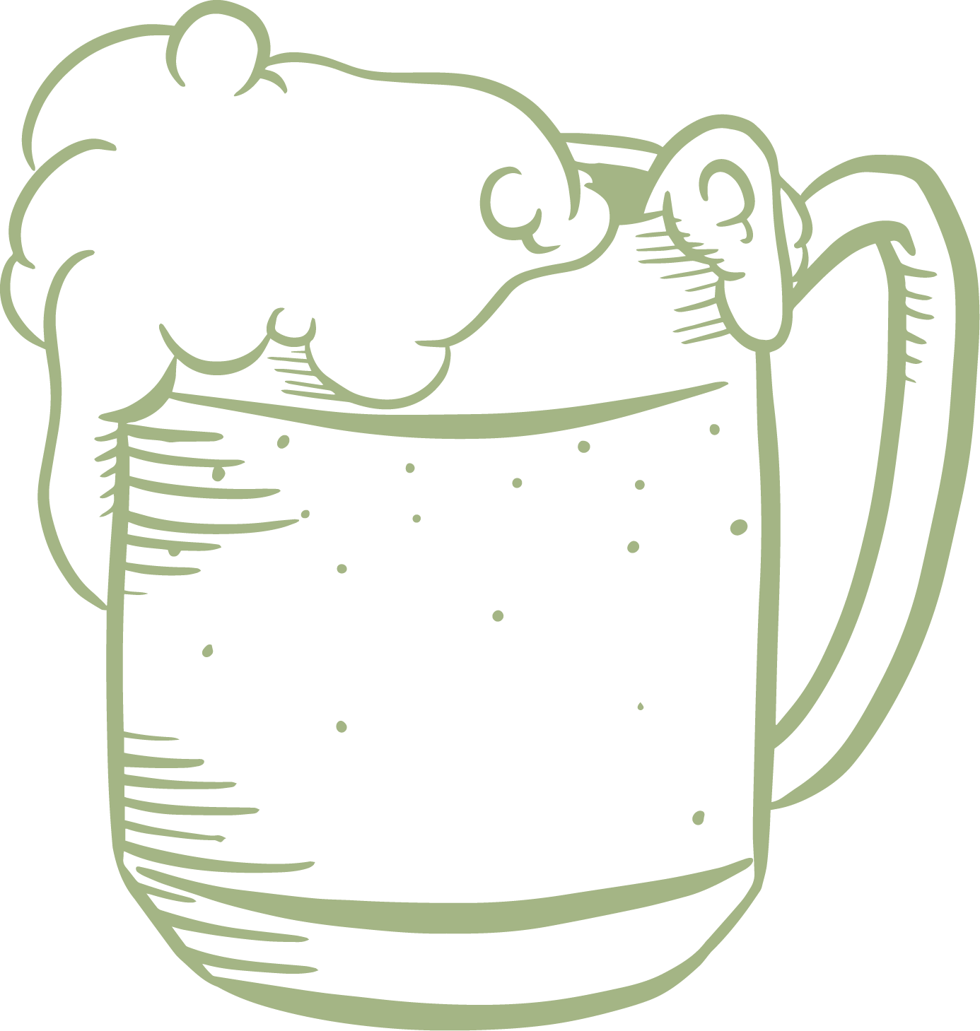 bota pub pictogrammes vert feuillage bière