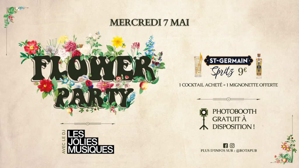 flower party bota pub