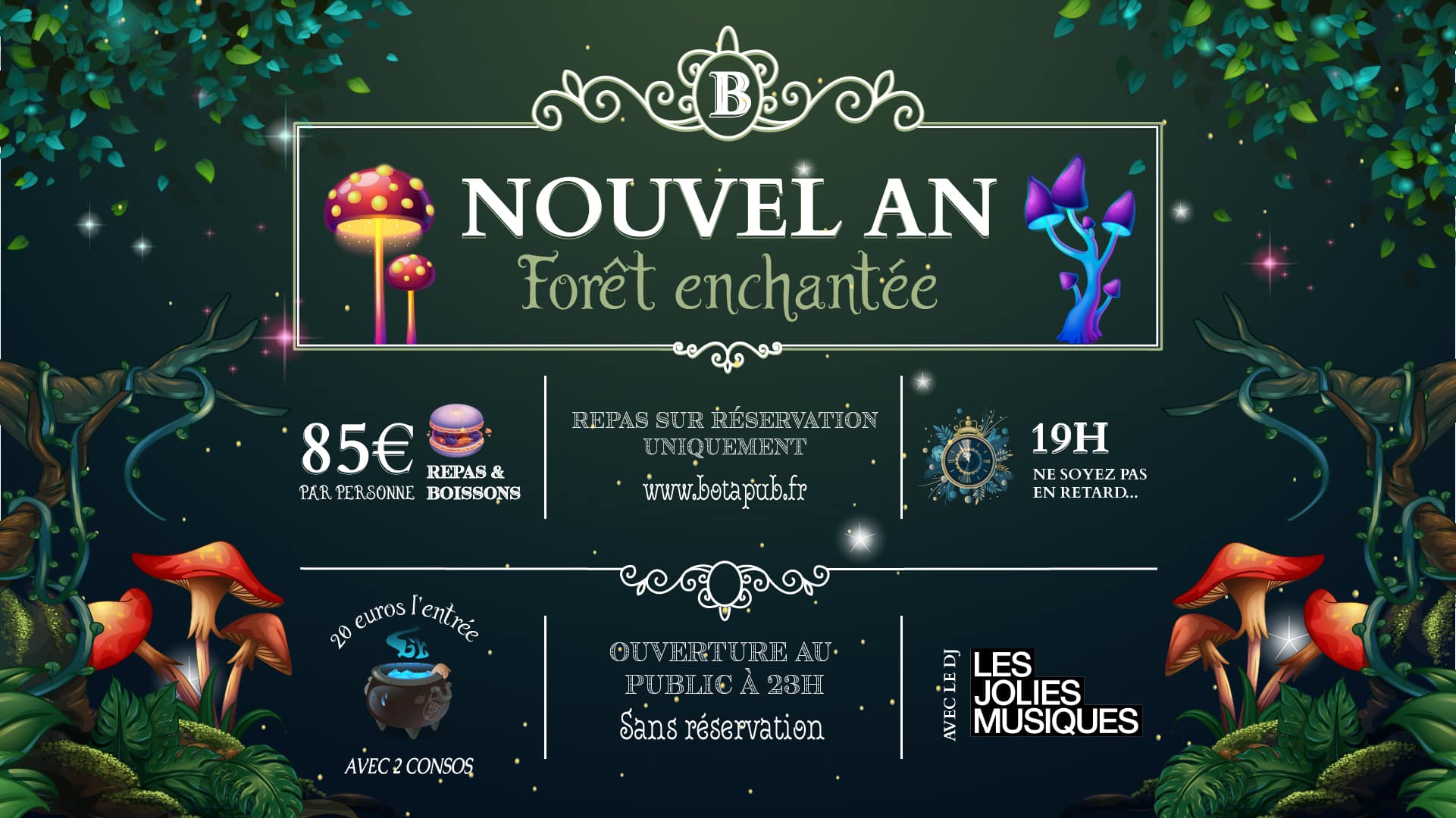 programme Nouvel An 2026 Bota Pub