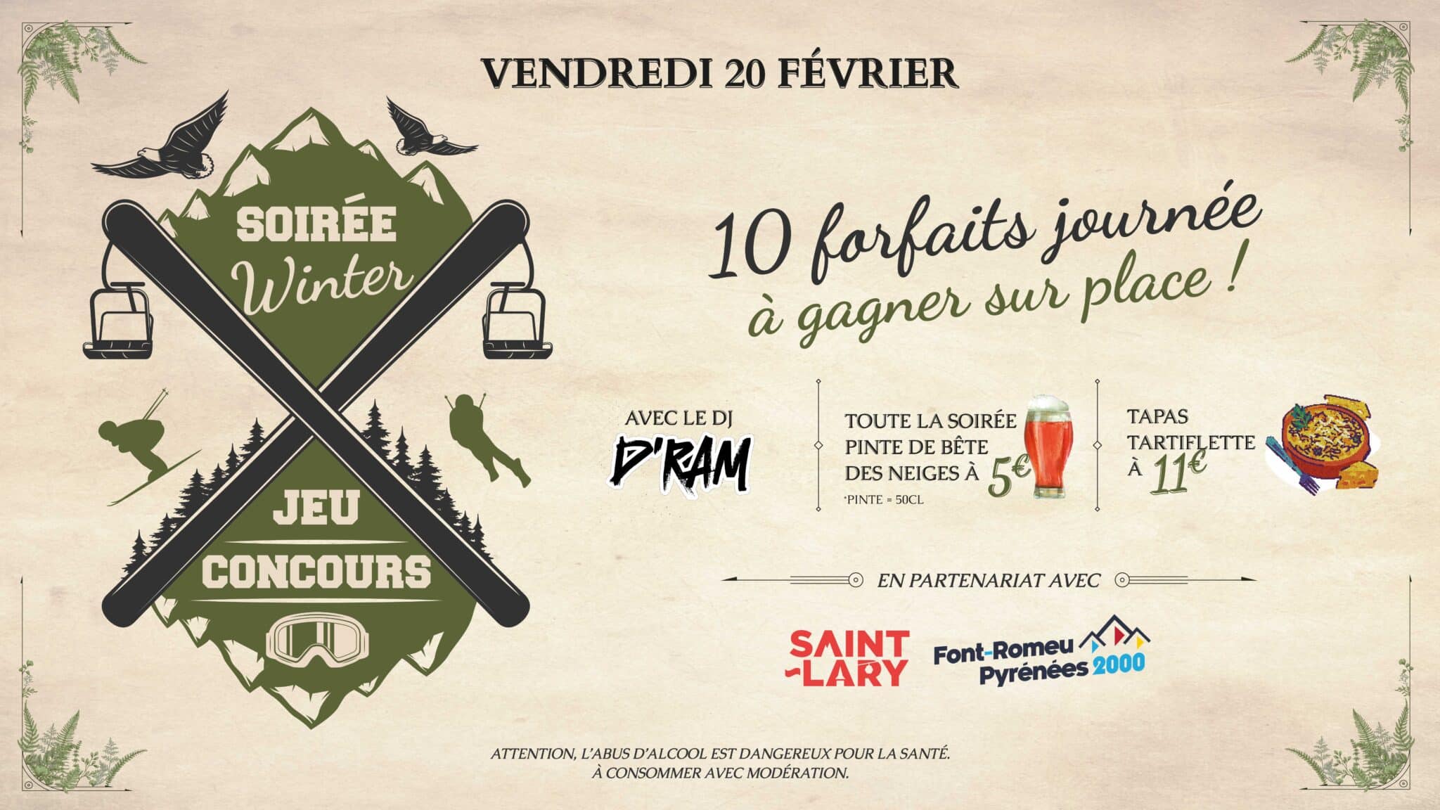 WINTER PARTY AFFICHE PROGRAMME