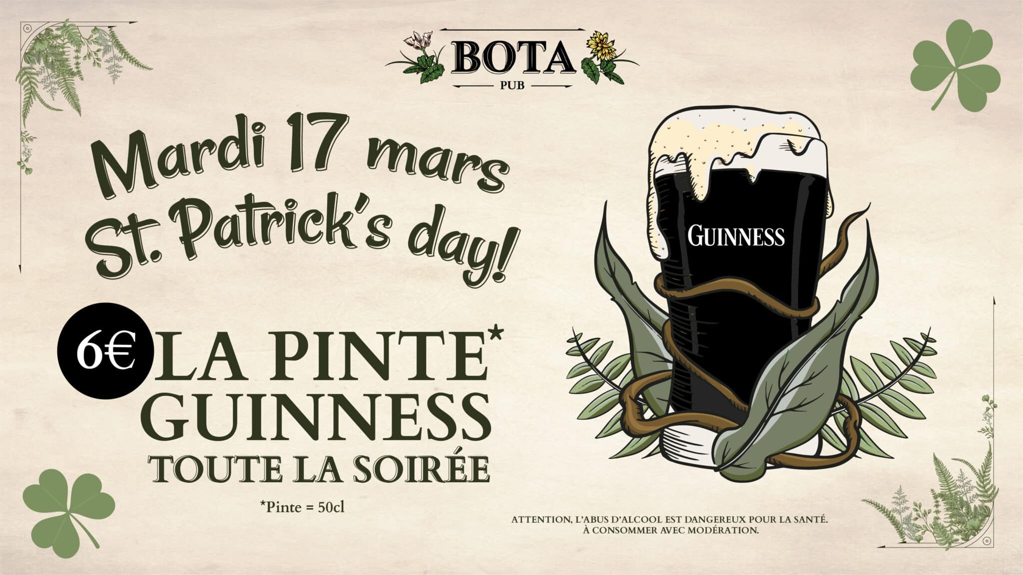 Saint-Patrick au Bota Pub